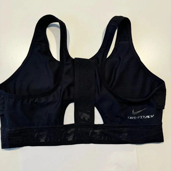 Nike Dri-Fit ADV Ultrabreathe Black Mesh Unpadded Sports Training Bra Size XL - Picture 4 of 12